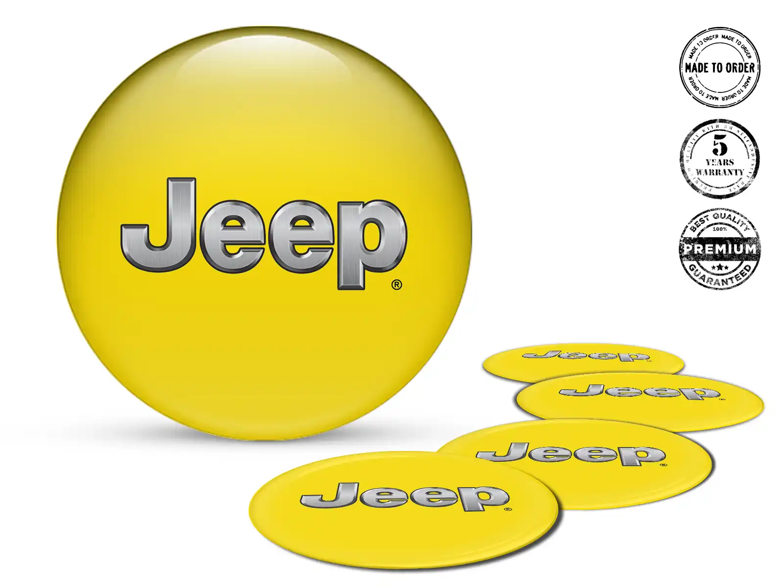 Jeep Calcomanías en Ruedas Etiquetas Cúpula Premium